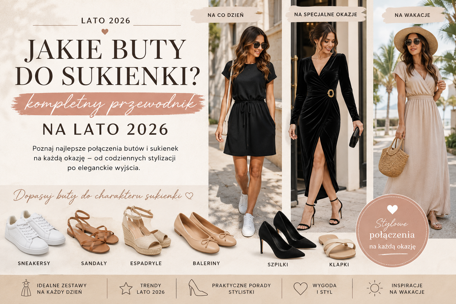 Jakie buty do sukienki? Kompletny przewodnik na lato 2026
