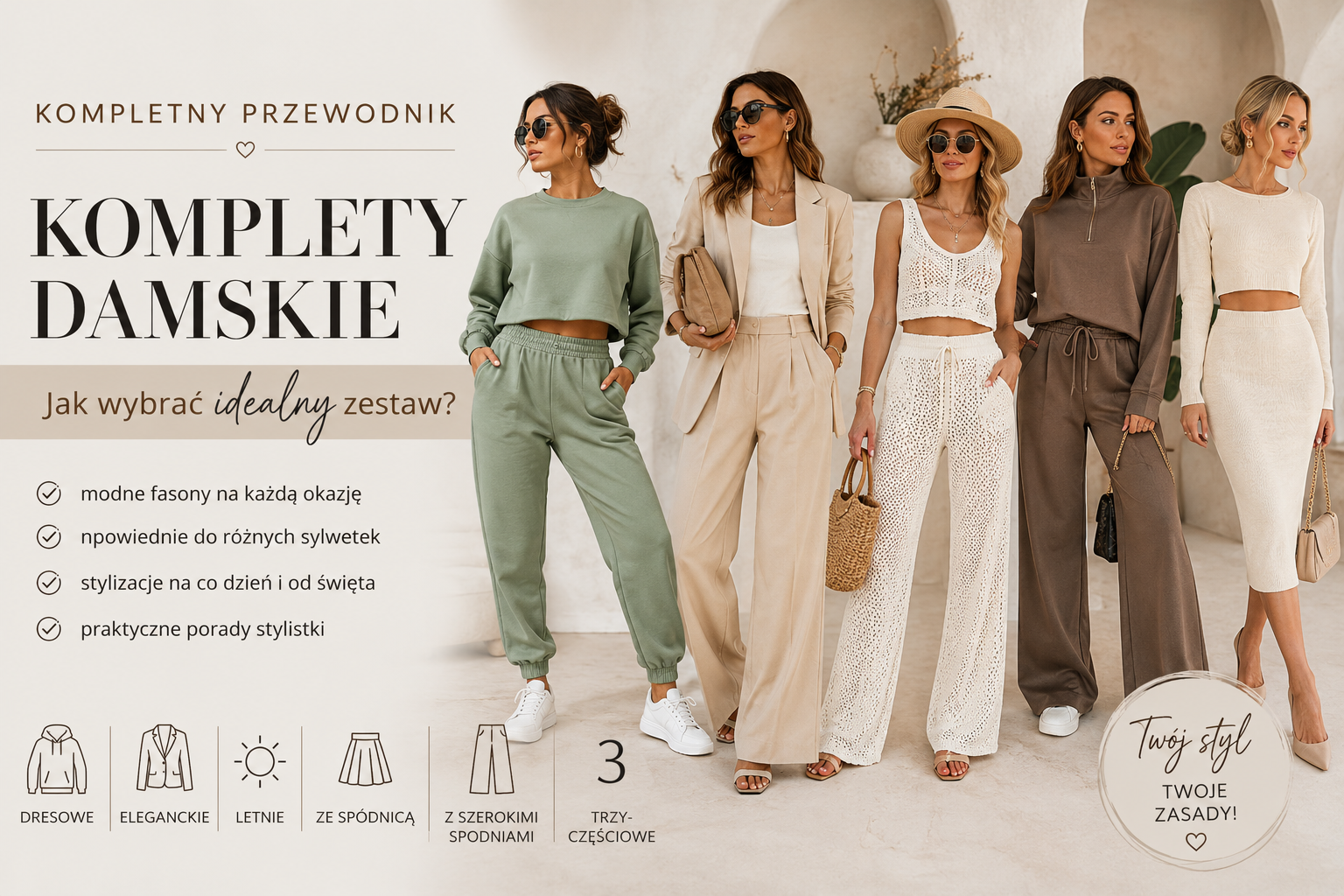Kompletny przewodnik po kompletach damskich – jak wybrać idealny zestaw?